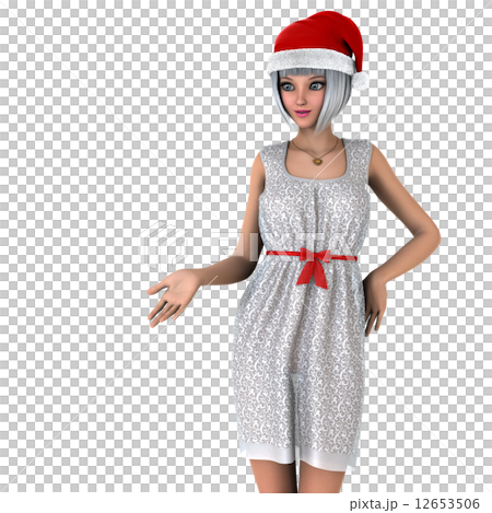 Santa Claus hat woman 12653506