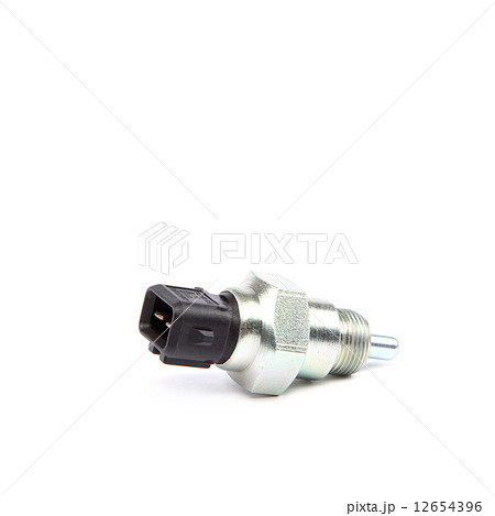 Car reversing sensor on a white background. 12654396