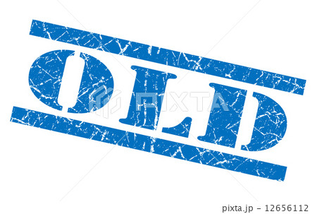old blue grunge stamp isolated on white old blue grunge stamp isolated on white 12656112