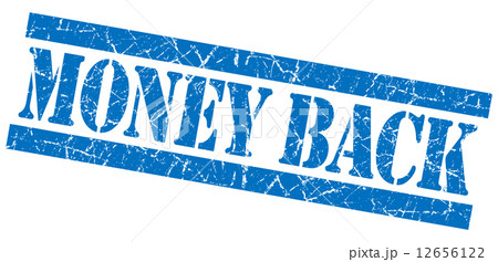 Money back grunge blue stamp 12656122