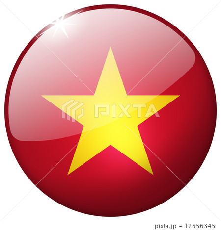 Vietnam Round Glass Button 12656345