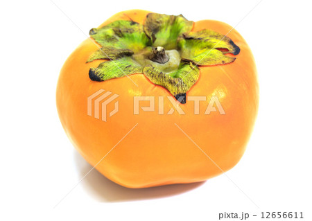 Persimmon on a White Background 12656611