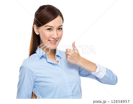 Businesswoman thumb up 12658957