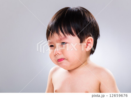 Little boy jsut stop crying 12659676