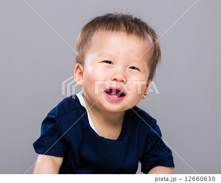 Baby boy giggle 12660630