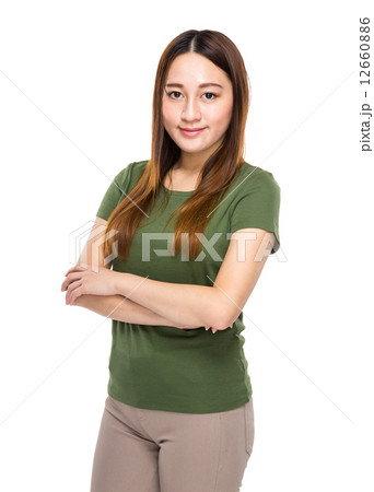 Asian mixed woman portrait 12660886