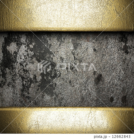gold on stone background 12662843