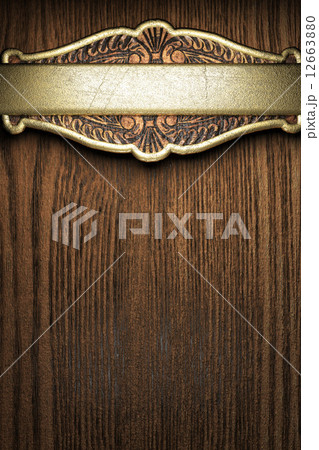 gold and wood background gold and wood background 12663880