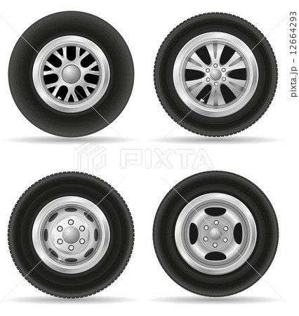set icons wheel for car vector illustration set icons wheel for car vector illustration 12664293