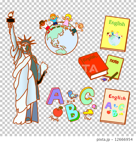 英語イラストのイラスト素材