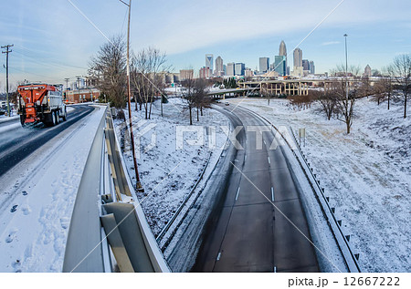 snow plowed public roads in charlotte nc 12667222