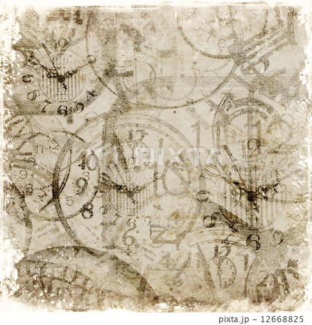 Grunge background . Watches. Time 12668825