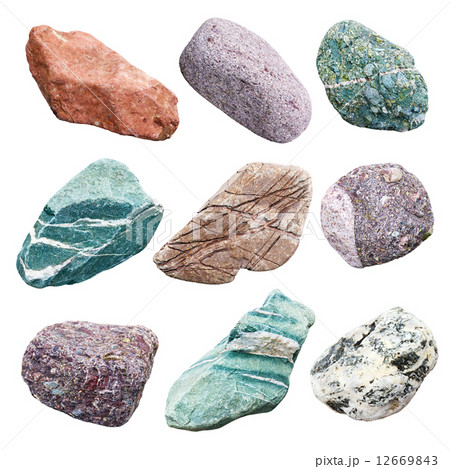 Set of nine minerals 12669843
