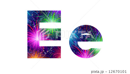 Set of letters, firework, E 12670101