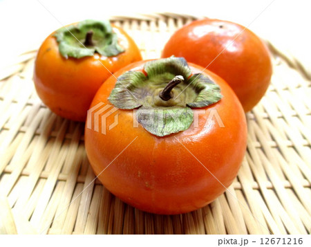 収穫した柿　 12671216