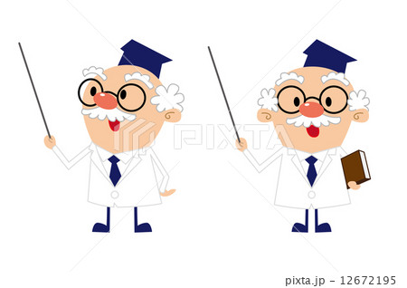 博士1のイラスト素材