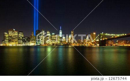 Tribute in Light. Downtown New York City Tribute in Light. Downtown New York City 12675744