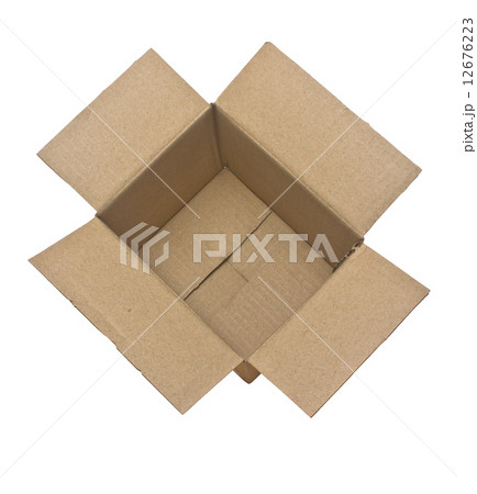 Open cardboard box isolated on white background. Open cardboard box isolated on white background. 12676223