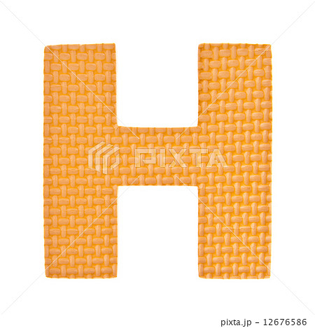 Alphabet toy piece isolated on white background 12676586