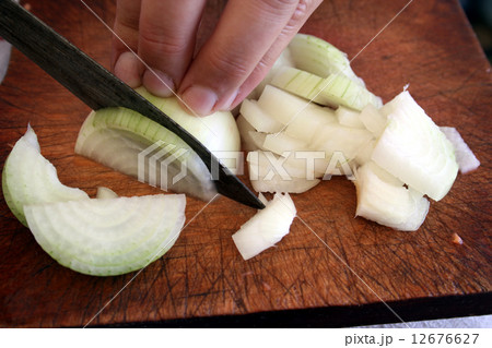 Onions napiform cut to a floor rings Onions napiform cut to a floor rings 12676627