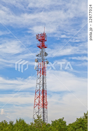Mobile phone communication repeater antenna tower Mobile phone communication repeater antenna tower 12677014