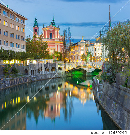 Romantic medieval Ljubljana, Slovenia, Europe. Romantic medieval Ljubljana, Slovenia, Europe. 12680246
