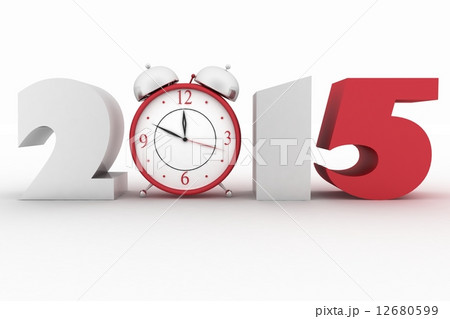 2015 year. Isolated 3D image 12680599
