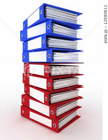 Isolated folders for papers on a white background 12680611