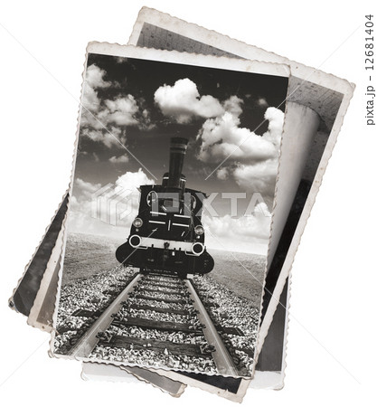 Vintage photos Old locomotive 12681404