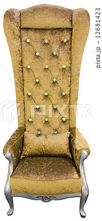 Golden armchair 12681423
