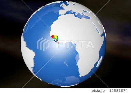 Ebola Virus Epidem - African Outbreak Countries on Earth 3D render Ebola Virus Epidem - African Outbreak Countries on Earth 3D render 12681874