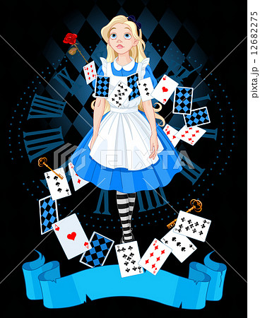 Alice In Wonderlandのイラスト素材 12682275 Pixta