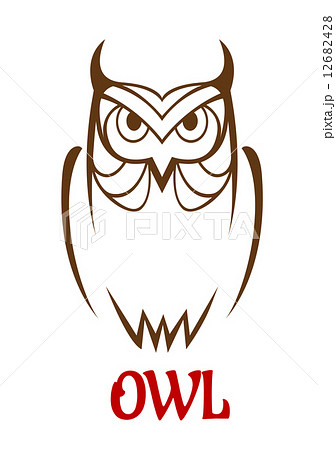 Wise old owl sketch Wise old owl sketch 12682428