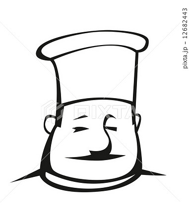 Overweight chef in a toque 12682443