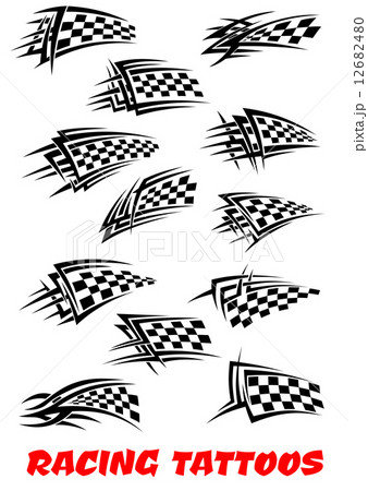 Checkered Flag  Symbol Racing Stock Vector  Illustration of rally speed  25387687