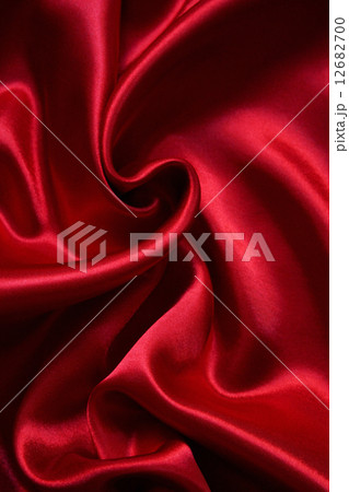 Smooth elegant red silk as background 12682700