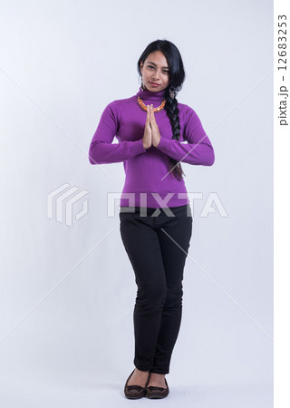 ダンスの女性外国人の写真素材