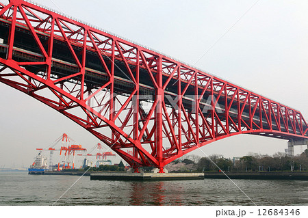 Minato bridge in Osaka 12684346
