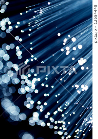 Blue high tech fiber optic background 12684448