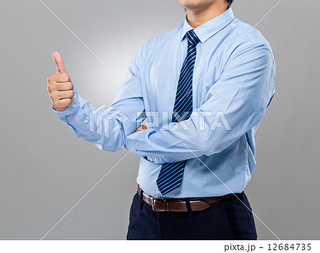 Businessman with thumb up 12684735