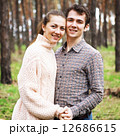 young couple in love outdoors on a sunny day 12686615