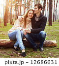 young couple in love outdoors on a sunny day 12686631
