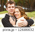 young couple in love outdoors on a sunny day 12686632