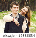 young couple in love outdoors on a sunny day 12686634