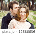 young couple in love outdoors on a sunny day 12686636
