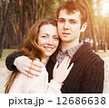 young couple in love outdoors on a sunny day 12686638