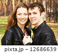 young couple in love outdoors on a sunny day 12686639