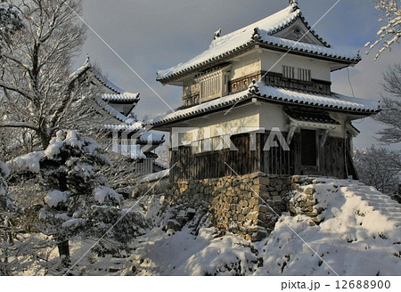 雪の備中松山城二の丸 12688900