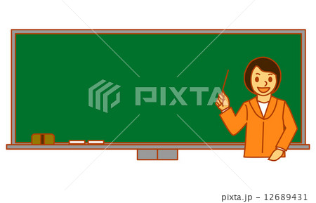 黒板と先生 12689431