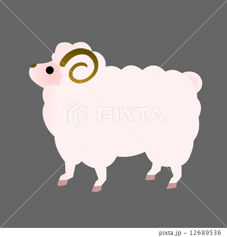 未年　年賀素材 12689536